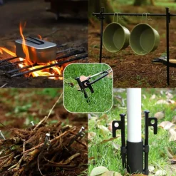 8/16 Pack Tent Stakes Heavy Duty Metal Tent Pegs for Camping Steel Tent Stakes 8 inch Unbreakable and Inflexible