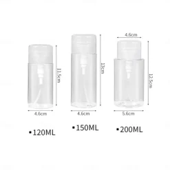 3 Pack Travel Split Bottle Hand Cream Shampoo Shower Gel Travel Pack Skincare Cosmetics Facial Cleanser Squeeze Empty Bottle