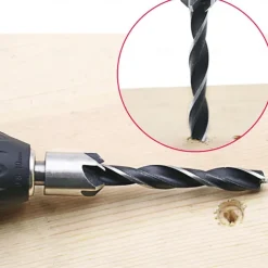 26 Pack Woodworking Chamfer Drilling Tools, Including Countersink Drill Bits, Wood Plug Cutter, Step Drill Bit, Center Punch, L-Wrench