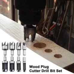 26 Pack Woodworking Chamfer Drilling Tools, Including Countersink Drill Bits, Wood Plug Cutter, Step Drill Bit, Center Punch, L-Wrench