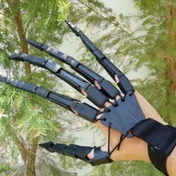1 Pair Halloween Props Articulated Fingers Halloween Activity Finger Joints Outdoor Party Props Halloween Skeleton Decoration