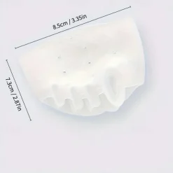 1 Pair Hallux Valgus Corrector, Toe Separators Toe Spacers Split Toe Device, Five Toes Forefoot Pad, Silicone Wearable Shoes for Women