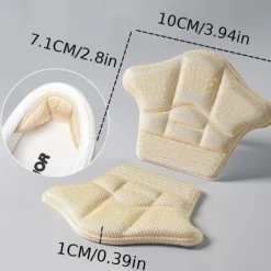 1 Pair Heel Sticker Anti-drop Heel, Foot Sports Insole Heel Sticker, Half Size Pad For Big Shoes, Adjustable Shoes Pads