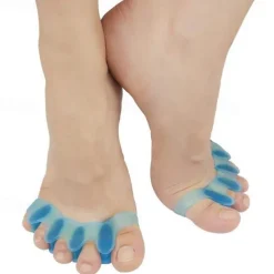 1 Pair Silicone Toes Separators Straightener Spreader Professional Soft Separator Bunion Hallux Valgus Relief Foot Care