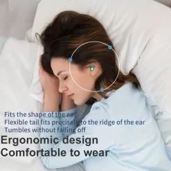1 Pair Sleeping Ear Plugs Silicone Soft Comfortable Earplugs Sound Insulation Noise Reduction Earbuds Noise Filter Sleeping Swimming Waterproof Three Layers Mute