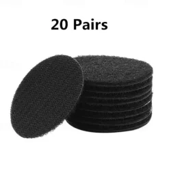 20 Pairs 60mm Strong Self Adhesive Fastener Nylon Hook Dots Stickers Adhesive Tape For Bed Sheet Sofa Mat Carpet Anti Slip Mat