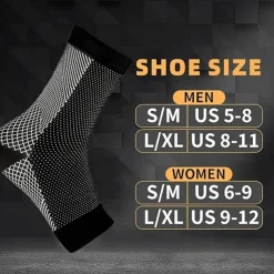 3 Pairs Neuropathy Socks,Toeless Compression Socks for Women and Men Soothe Socks for Neuropathy Pain Ankle Brace Plantar Fasciitis Relief