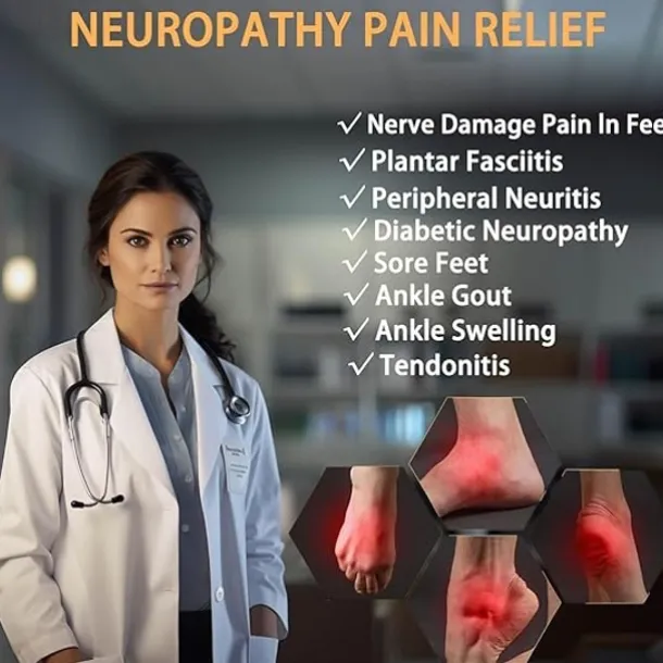 3 Pairs Neuropathy Socks,Toeless Compression Socks for Women and Men Soothe Socks for Neuropathy Pain Ankle Brace Plantar Fasciitis Relief