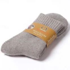 5 pairs of super thick wool socks winter men and women warm wool socks thickened plus velvet towel socks solid color terry socks