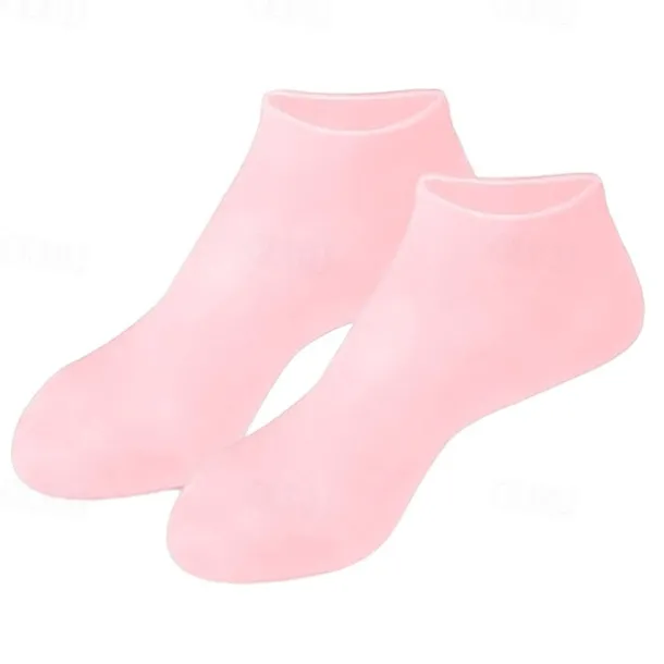 1 pairs Silicone Socks for Dry Cracked Feet, Women's Foot Socks for Moisturizing, one size