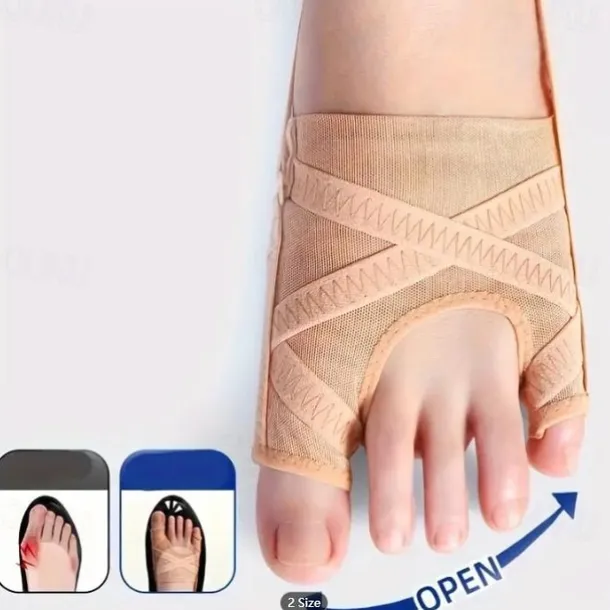 1 Pairs Toe Correction Socks, Toe Overlapping Separator, Ultra-thin Breathable Shoes-Wearable for Men & Women Adjustable