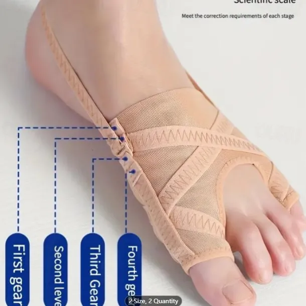 1 Pairs Toe Correction Socks, Toe Overlapping Separator, Ultra-thin Breathable Shoes-Wearable for Men & Women Adjustable