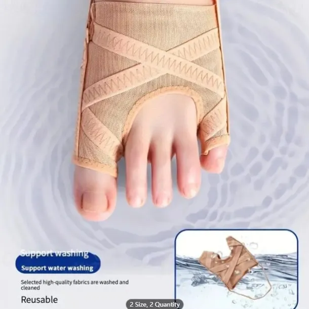 1 Pairs Toe Correction Socks, Toe Overlapping Separator, Ultra-thin Breathable Shoes-Wearable for Men & Women Adjustable