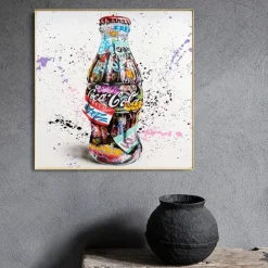 1 Panel Cola Burger Prints Posters Creative Graffiti Street Wall Art Wall Hanging Gift Home Decoration Rolled Canvas No Frame Unframed Unstretched