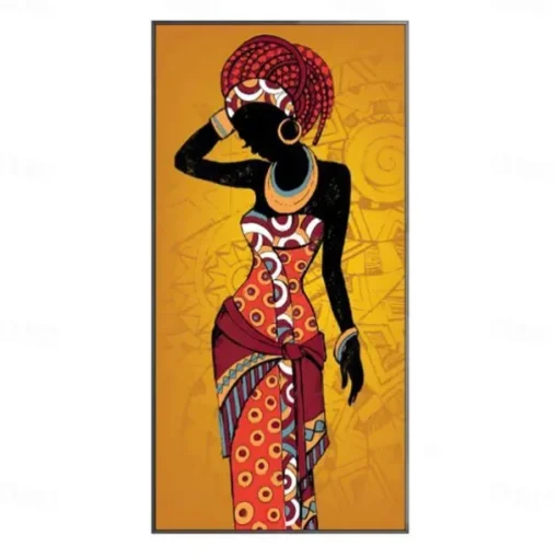 1 Panel People Prints African Women Wall Art Modern Picture Home Decor Wall Hanging Gift Rolled Canvas Unframed Unstretched