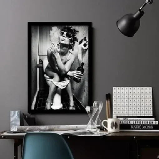 1 Panel People Prints Posters/Picture Bathroom Decoration Modern Wall Art Wall Hanging Gift Home Decoration Rolled Canvas No Frame Unframed Unstretched Multiple Size