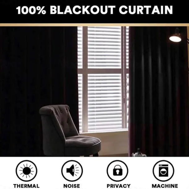 2 Panels 100% Blackout Curtain Stained Glass Pattern Curtain Drapes For Living Room Bedroom Kitchen Window Treatments Thermal Insulated Room Darkening