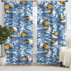 2 Panels Curtain Drapes Blackout Curtain For Living Room Bedroom Kitchen Window Treatments Thermal Insulated Room Darkening