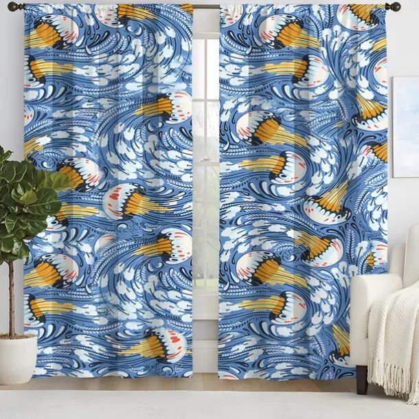 2 Panels Curtain Drapes Blackout Curtain For Living Room Bedroom Kitchen Window Treatments Thermal Insulated Room Darkening