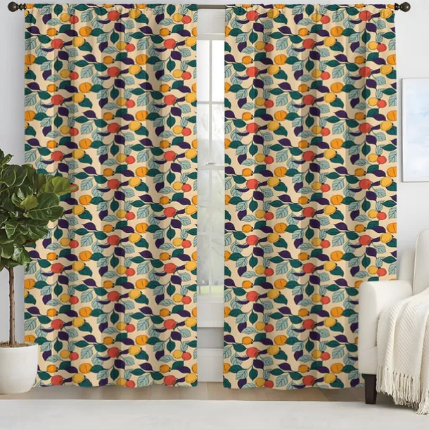2 Panels Curtain Drapes Blackout Curtain For Living Room Bedroom Kitchen Window Treatments Thermal Insulated Room Darkening