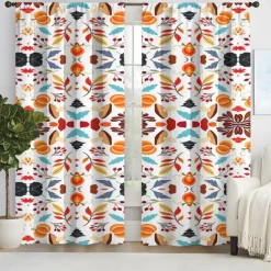 2 Panels Curtain Drapes Blackout Curtain For Living Room Bedroom Kitchen Window Treatments Thermal Insulated Room Darkening