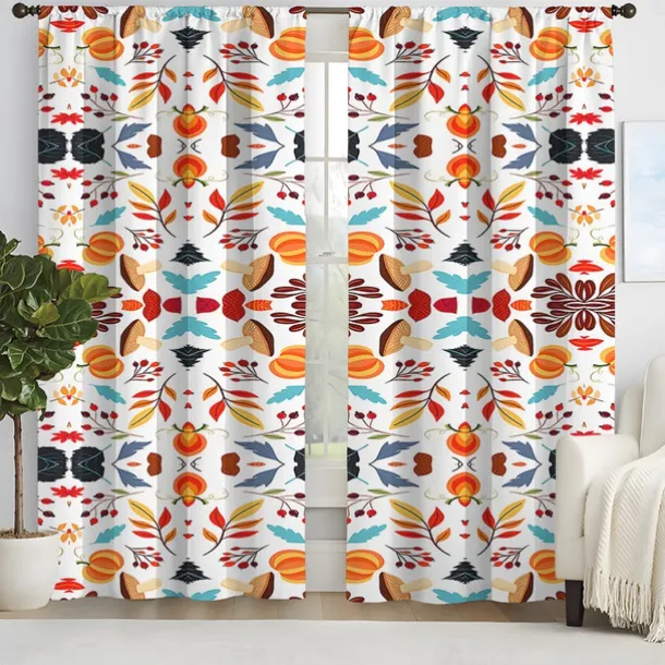 2 Panels Curtain Drapes Blackout Curtain For Living Room Bedroom Kitchen Window Treatments Thermal Insulated Room Darkening