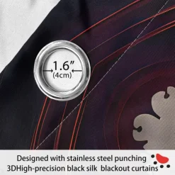 2 Panels Curtain Drapes Blackout Curtain For Living Room Bedroom Kitchen Indoor Stained Glass Window Treatments Thermal Insulated Room Darkening