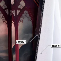 2 Panels Curtain Drapes Blackout Curtain For Living Room Bedroom Kitchen Indoor Stained Glass Window Treatments Thermal Insulated Room Darkening