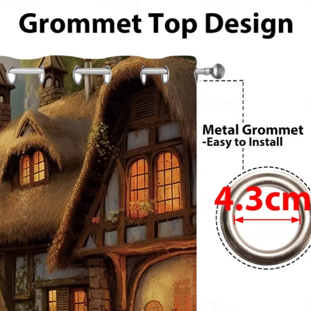 2 Panels Fantasy Room Curtain Drapes Blackout Curtain For Living Room Bedroom Kitchen Window Treatments Thermal Insulated Room Darkening