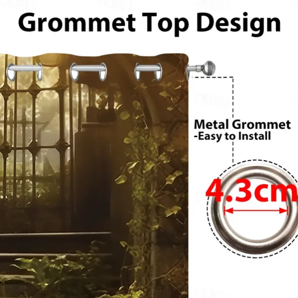 2 Panels Fantasy Room Curtain Drapes Blackout Curtain For Living Room Bedroom Kitchen Window Treatments Thermal Insulated Room Darkening