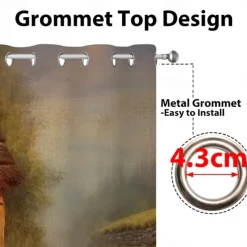 2 Panels Fantasy Room Curtain Drapes Blackout Curtain For Living Room Bedroom Kitchen Window Treatments Thermal Insulated Room Darkening