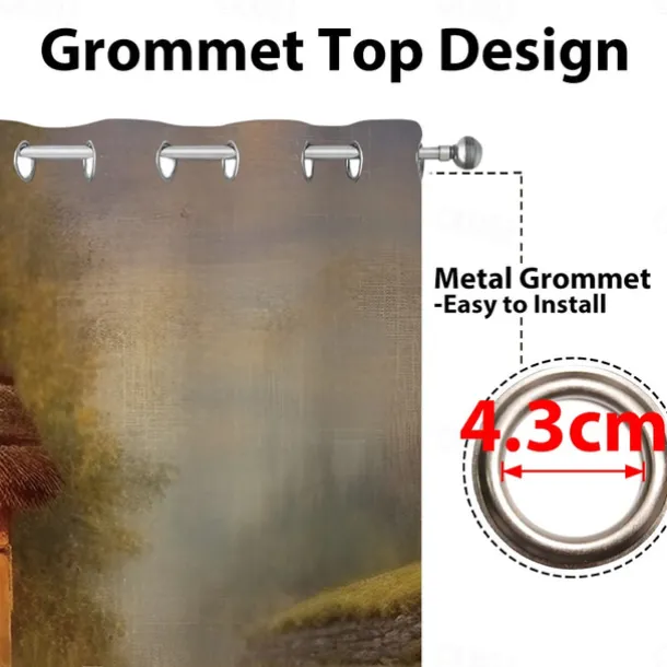 2 Panels Fantasy Room Curtain Drapes Blackout Curtain For Living Room Bedroom Kitchen Window Treatments Thermal Insulated Room Darkening