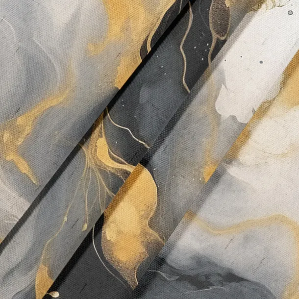 2 Panels Marble Pattern Curtain Drapes 100% Blackout Curtain For Living Room Bedroom Kitchen Window Treatments Thermal Insulated Room Darkening