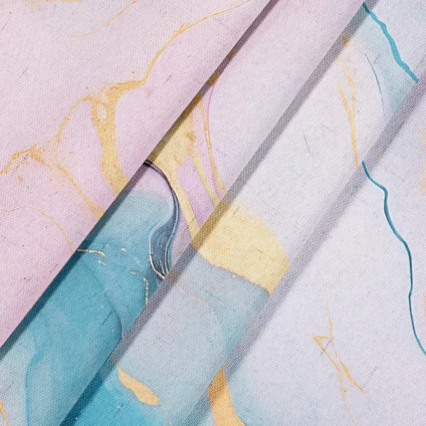 2 Panels Marble Pattern Curtain Drapes 100% Blackout Curtain For Living Room Bedroom Kitchen Window Treatments Thermal Insulated Room Darkening