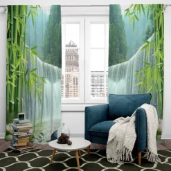 2 Panels Nature Forest Curtain Drapes Blackout Curtain For Living Room Bedroom Kitchen Window Treatments Thermal Insulated Room Darkening