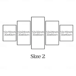 5 Panels Star Prints Star Wars Tree Death Modern Wall Art Wall Hanging Gift Home Decoration Rolled Canvas Unframed Unstretched Painting Core