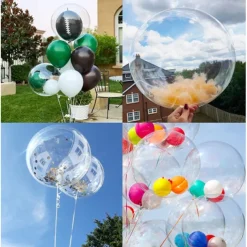 20 Pcs Bobo Balloons Bubble Balloons, Clear Bobo Balloon, Large Transparent Bubble Balloon for Christmas Wedding Birthday Party Decoration
