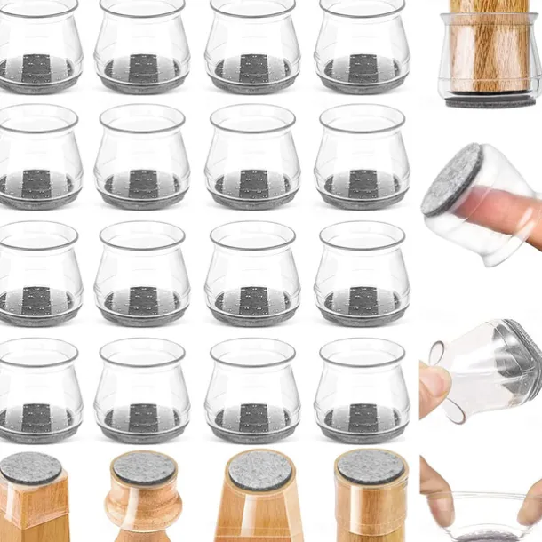10 Pcs Chair Leg Floor Protectors Silicon Chair Leg Caps Free Moving Chair Leg Covers to Prevent Scratches and Noise