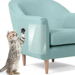 4 Pcs 14*48cm Couch Cat Scratch Guards Mat Scraper Cat Tree Scratching Claw Post Protector Sofa For Cats Scratcher Paw Pads Pet Furniture