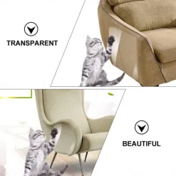 4 Pcs 14*48cm Couch Cat Scratch Guards Mat Scraper Cat Tree Scratching Claw Post Protector Sofa For Cats Scratcher Paw Pads Pet Furniture