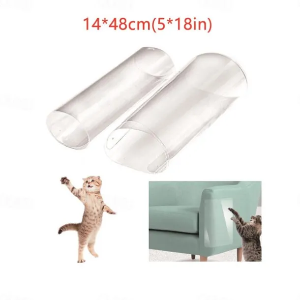 4 Pcs 14*48cm Couch Cat Scratch Guards Mat Scraper Cat Tree Scratching Claw Post Protector Sofa For Cats Scratcher Paw Pads Pet Furniture