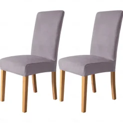 2 Pcs Dining Chair Cover Burgundy Velvet Stretch Chair Seat Slipcover Spandex Washable Cover with Elastic Bottom Protector,Farmhouse Floral Pattern for Dining Room Wedding Ceremony