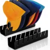 2 Pcs Hat Stand for Baseball Caps, No Install Acrylic Hat Organizer for 14 Baseball Caps, Hat Racks for Baseball Caps Display and Organizer for Bedroom, Closet, Dresser, Office