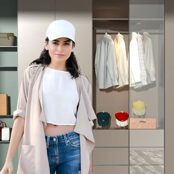 2 Pcs Hat Stand for Baseball Caps, No Install Acrylic Hat Organizer for 14 Baseball Caps, Hat Racks for Baseball Caps Display and Organizer for Bedroom, Closet, Dresser, Office