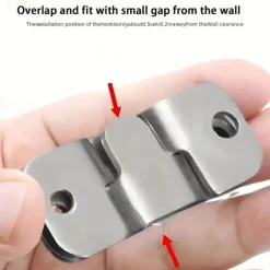 20 Pcs Heavy-Duty Metal Picture Hangers Contemporary Style Locking Wall Mount Brackets for Frames Furniture & Bed Corners Easy Install Hooks