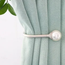 2 Pcs Metal Curtain Holdback Curtain Tie Backs Drapery Tiebacks Accessories Window Treatments Buckles Wall Hooks for Home Hotel Window Decor