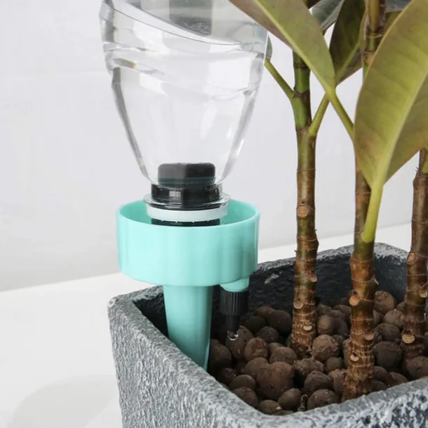 18 PCS Plant Automatic Watering Tip Holiday Automatic Plant Watering Drip Irrigation Slow Release Equipment Potted Plant Watering Tool With Slow Release Switch Control Valve to Care for Your Plants An