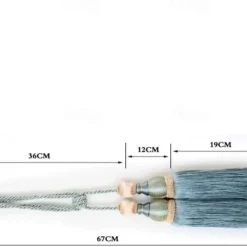 2 Pcs Rope Curtain Tassel Tie Backs Curtain Fringe Tiebacks Holdbacks Window Drapes Curtain Supplies Rope Room Accessories