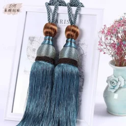 2 Pcs Rope Curtain Tassel Tie Backs Curtain Fringe Tiebacks Holdbacks Window Drapes Curtain Supplies Rope Room Accessories