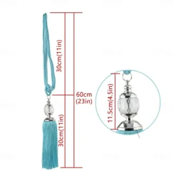 2 Pcs Rope Curtain Tassel Tie Backs Curtain Fringe Tiebacks Holdbacks Window Drapes Curtain Supplies Rope Room Accessories